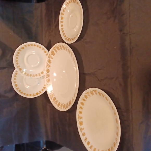 Corelle by Corning dinner ware 5 pc.set dinner plate salad plate and saucers - Picture 3 of 7